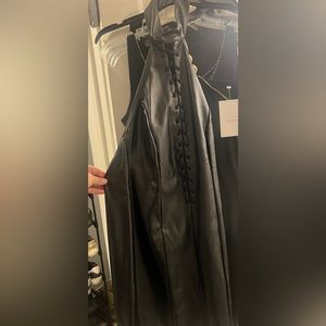 ▪️sexy black lace up dress ▪️